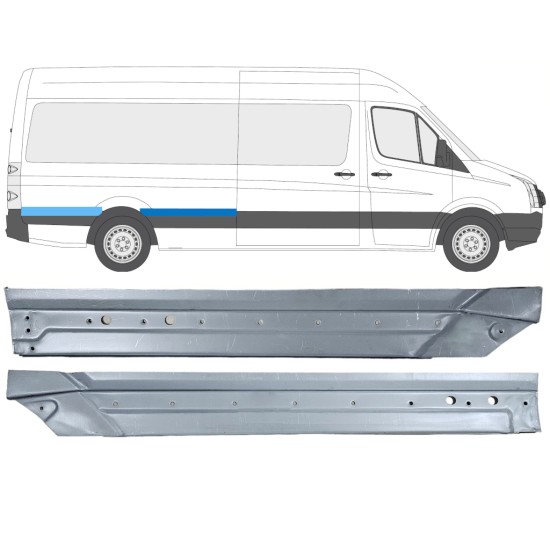Aizmugurējā arka priekš Volkswagen Crafter 2005-2017 / Labā / Komplekts 14499
