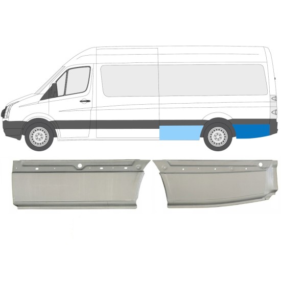 Aizmugurējā arka priekš Volkswagen Crafter 2005-2017 / Kreisā / Komplekts 14127