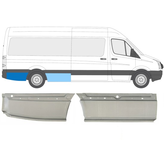 Aizmugurējā arka priekš Volkswagen Crafter 2005-2017 / Labā / Komplekts 14128