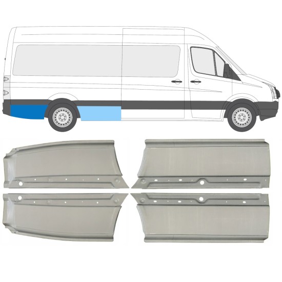 Aizmugurējā arka priekš Volkswagen Crafter 2005-2017 / Komplekts 14486