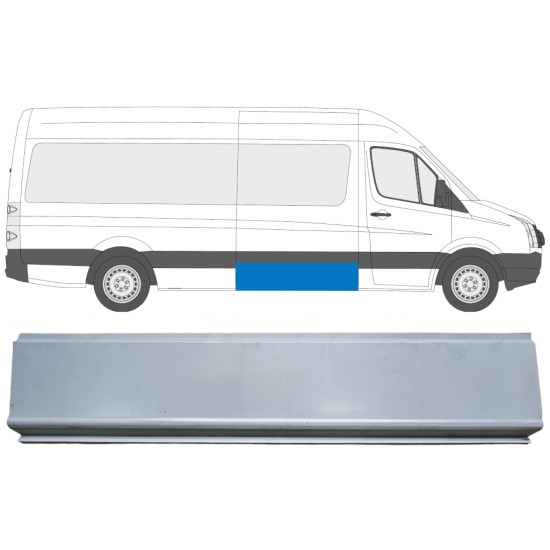 Sānu ārējā daļa priekš Volkswagen Crafter 2005-2017 / Kreisais = Labais (simetrisks) 13972