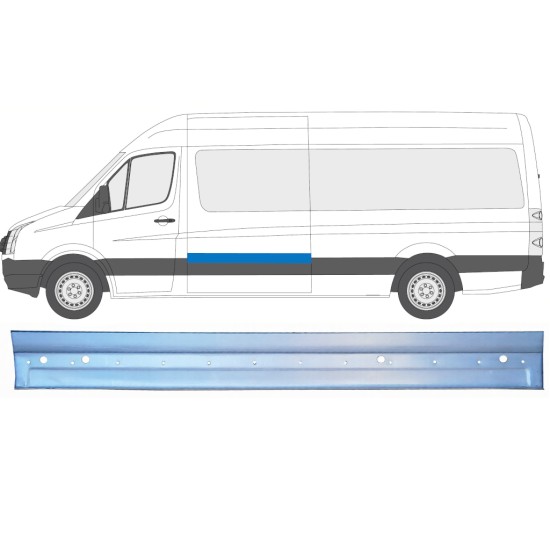 Sānu daļa priekš Volkswagen Crafter 2005-2017 / Kreisā 16136