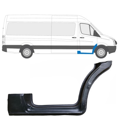 Priekšpuse durvju slieksnis priekš Volkswagen Crafter 2005-2017 / Labā 13442