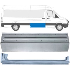 Bīdāmo durvju apakšējā loksne + sliekšņa daļa priekš Volkswagen Crafter 2005-2017 / Labā / Komplekts 14317