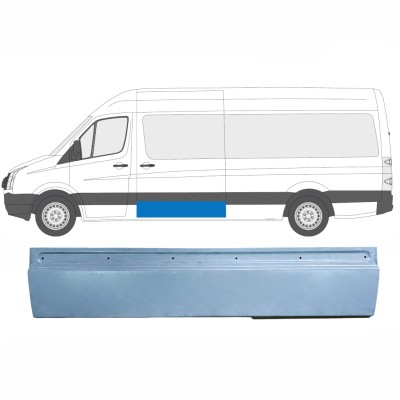Bīdāmo durvju ārējā daļa priekš Volkswagen Crafter 2005-2017 / Kreisais = Labais (simetrisks) 13511