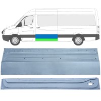 Bīdāmo durvju iekšējā un ārējā daļa priekš Volkswagen Crafter 2005-2017 / Kreisā / Komplekts 14320