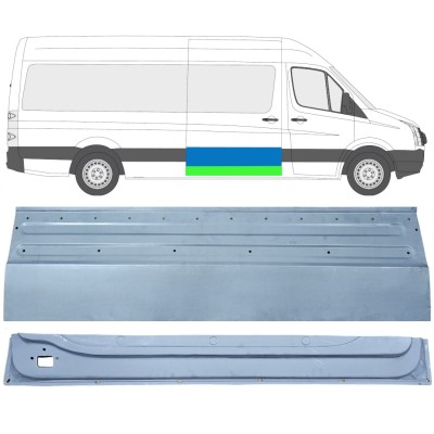 Bīdāmo durvju iekšējā un ārējā daļa priekš Volkswagen Crafter 2005-2017 / Labā / Komplekts 14319