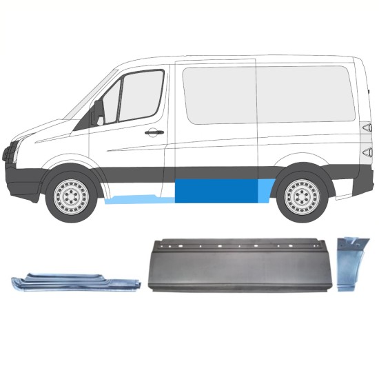 Remontdaļu komplekts priekš Volkswagen Crafter 2005-2017 / Kreisā / 15605