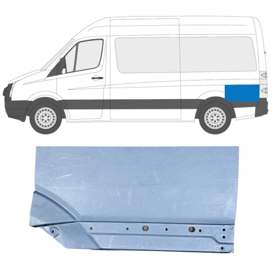 Aizmugurējā arka priekš Volkswagen Crafter 2005-2017 / Kreisā 14202