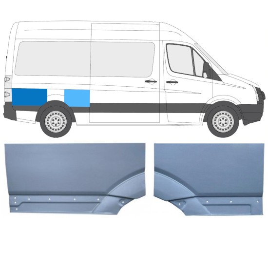 Aizmugurējā arka priekš Volkswagen Crafter 2005-2017 / Labā / Komplekts 15522
