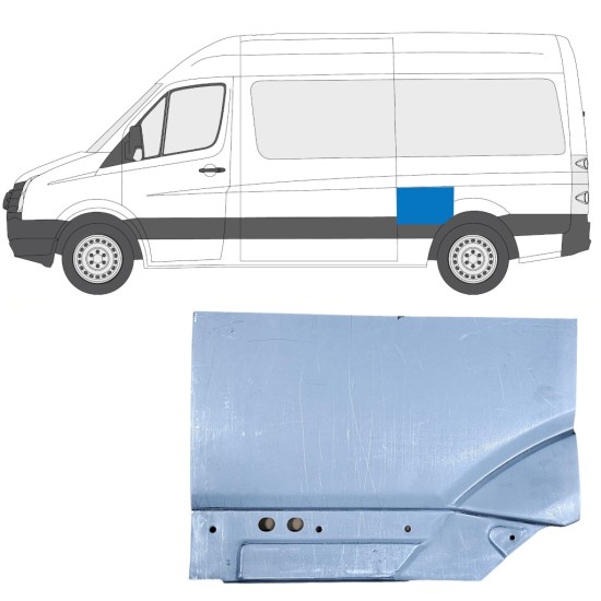 Aizmugurējā arka priekš Volkswagen Crafter 2005-2017 / Kreisā 14200