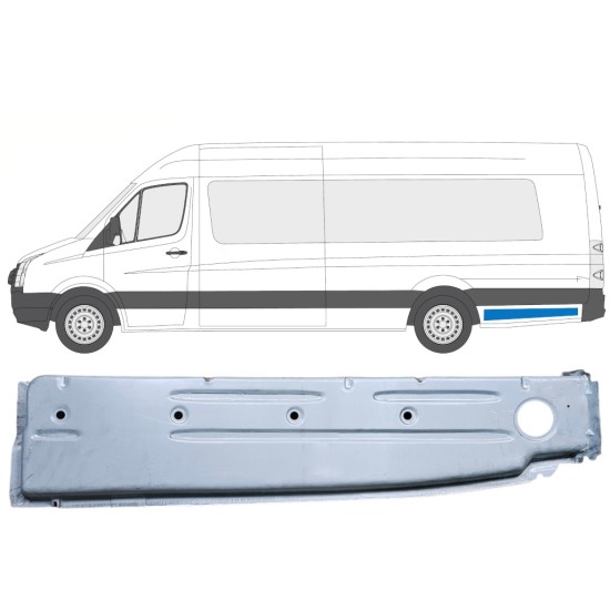 Aizmugurējā arka iekšējā daļa priekš Volkswagen Crafter 2005-2017 / Kreisā 14376