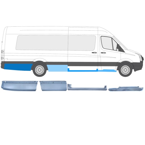 Remontdaļu komplekts priekš Volkswagen Crafter 2005-2017 / Labā / 14506