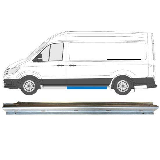 Bīdāmo durvju slieksnis priekš Volkswagen Crafter 2017- / Kreisā 15059
