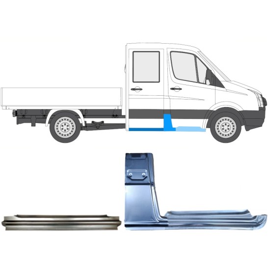 Remontdaļu komplekts priekš Volkswagen Crafter 2005-2017 / Labā / 15534