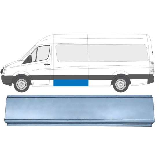 Sānu daļa priekš Volkswagen Crafter 2005-2017 / Kreisā 17307