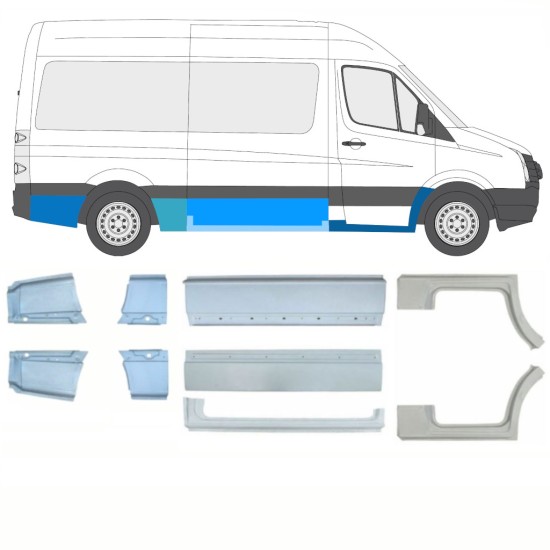 Remontdaļu komplekts priekš Volkswagen Crafter 2005-2017 / Kreisais+Labais / 15541