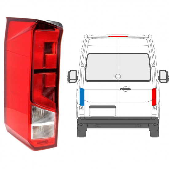 Aizmugurējais lukturis priekš Volkswagen Crafter 2017- / Kreisā 12921