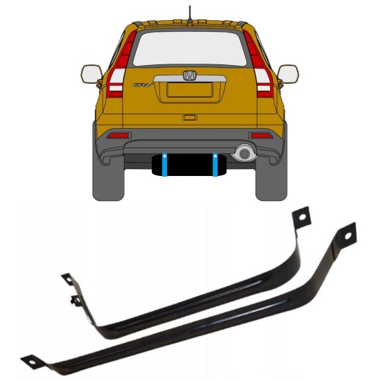 Degvielas tvertnes kronšteini priekš Honda CR-V 2006-2011 15018 Degvielas tvertnes kronšteini priekš Honda CR-V 2006-2011 15018