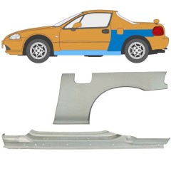 Pilns slieksnis + aizmugurējā arka priekš Honda Civic Del Sol 1992-1998 / Kreisā / Komplekts 11144
