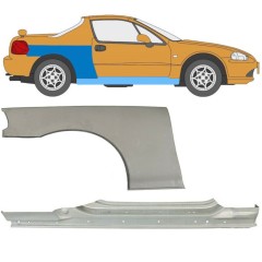 Pilns slieksnis + aizmugurējā arka priekš Honda Civic Del Sol 1992-1998 / Labā / Komplekts 11143