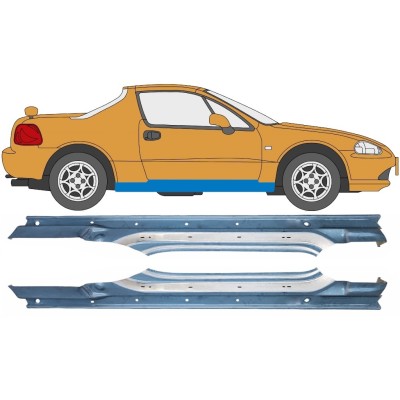 Pilns slieksnis priekš Honda Civic Del Sol 1992-1998 / Kreisais+Labais / Komplekts 10537