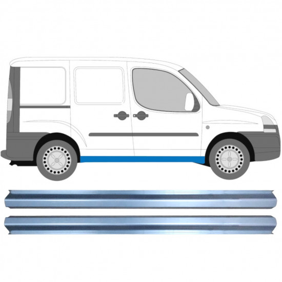 Slieksnis priekš Fiat Doblo 2001-2010 / Komplekts 11348