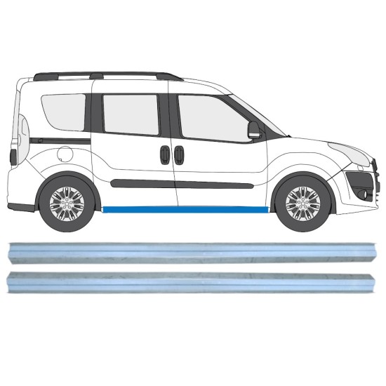 Slieksnis priekš Fiat Doblo 2010-2022 / Kreisais+Labais / Komplekts 15361