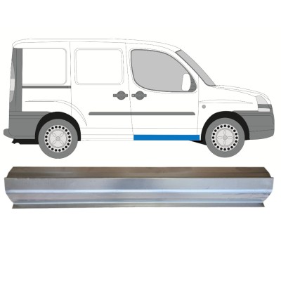Priekšpuse durvju slieksnis  priekš Fiat Doblo 2001-2010 / Kreisais = Labais (simetrisks) 14621