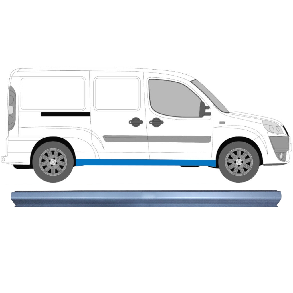 Slieksnis Priekš Fiat Doblo 2001-2010 / Kreisais = Labais (Simetrisks) 5455