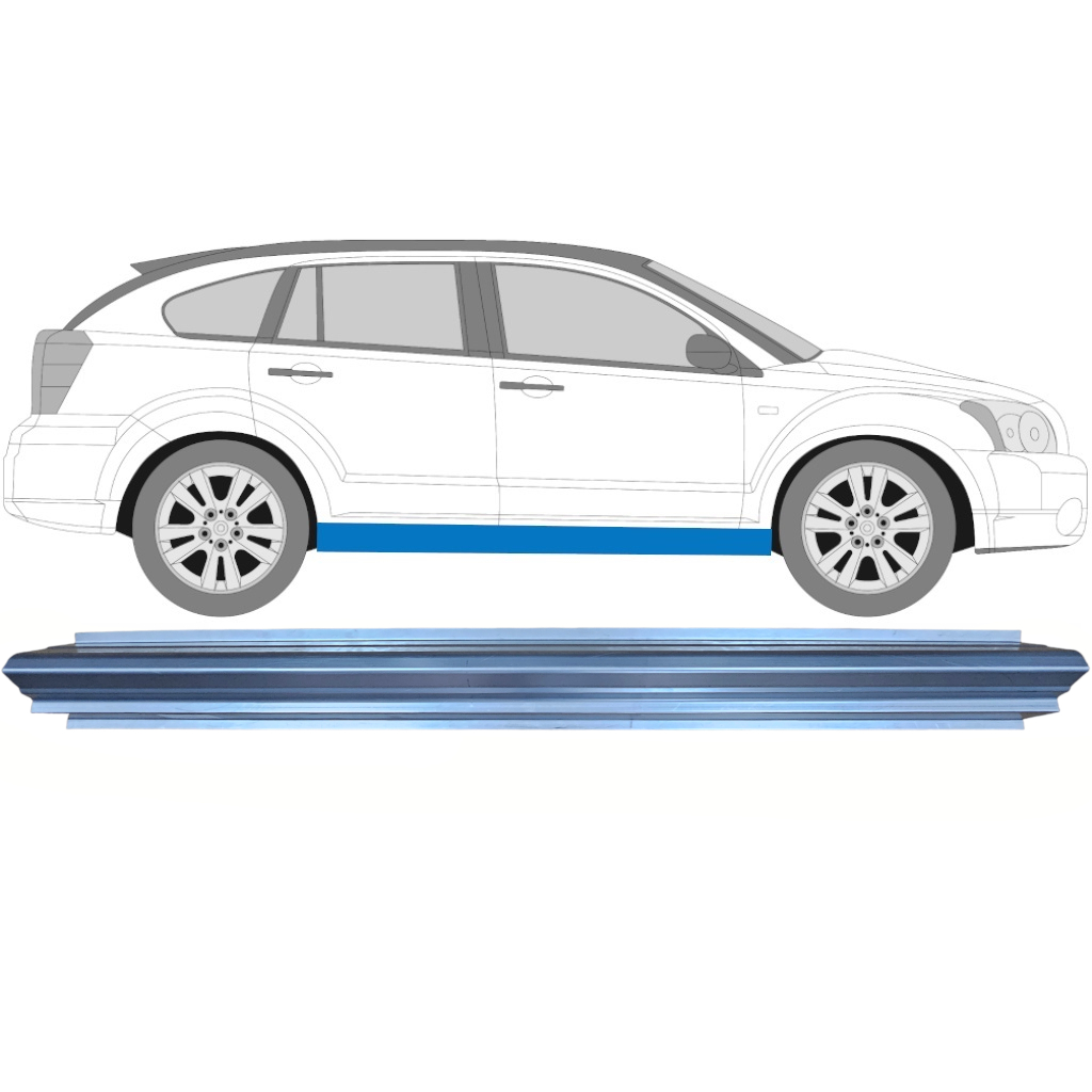 Slieksnis Priekš Dodge Caliber 2006-2013 / Kreisais = Labais (Simetrisks) 5261