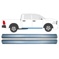 Sliekšņa apakšējā daļa priekš Dodge RAM 2008-2013 / Kreisais = Labais (simetrisks) / Komplekts 12792