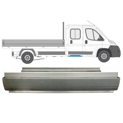 Aizmugurējais slieksnis priekš Fiat Ducato 2006-2014 / Kreisais = Labais (simetrisks) / Dubultā kabīne 14564