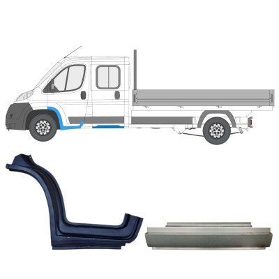 Remontdaļu komplekts priekš Fiat Ducato 2006-2014 / Kreisā / Dubultā kabīne / 14797