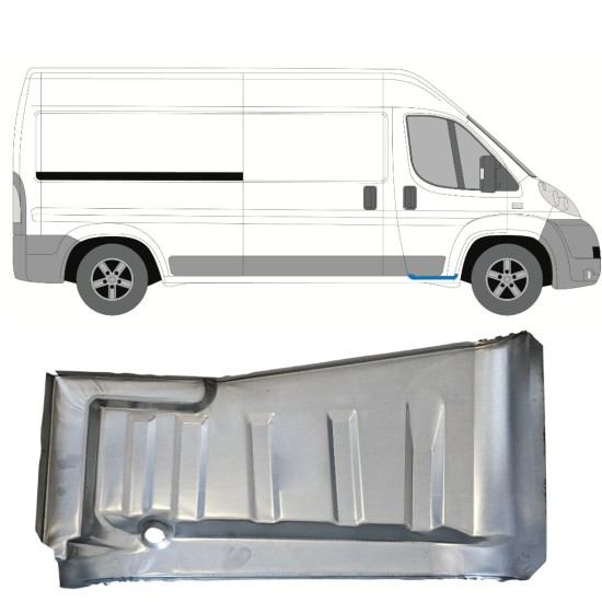 Sliekšņa remonta daļa priekš Fiat Ducato 2006-2014 / Labā 15052 Sliekšņa remonta daļa priekš Fiat Ducato 2006-2014 / Labā 15052