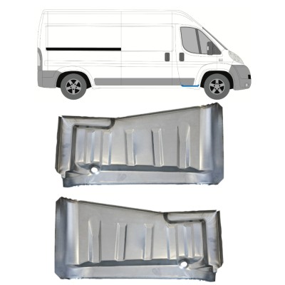 Sliekšņa remonta daļa priekš Fiat Ducato 2006-2014 / Kreisais+Labais / Komplekts 15061