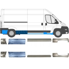 Slieksnis priekš Peugeot Boxer 2006-2026 / Kreisais+Labais / Komplekts 14160