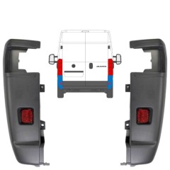 Aizmugurējā bufera stūris 270 grādi priekš Citroen Jumper 2006-2018 / Kreisais+Labais / Komplekts 14064