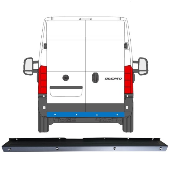 Aizmugurējais bamperis ar PDC priekš Fiat Ducato 2006-2018 16925