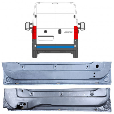 Aizmugurējo durvju panelis priekš Fiat Ducato 2006-  / Komplekts 11673