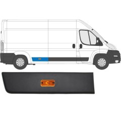 Aizmugurējā sānu josla ar lukturi priekš Citroen Jumper 2006-2018 / Labā / Komplekts 10680