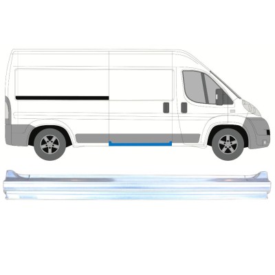 Bīdāmo durvju slieksnis priekš Peugeot Boxer 2006-2026 / Labā 13848