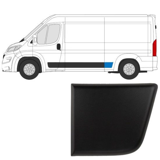 Aizmugurējā spārna sānu josla priekš Fiat Ducato 2018- / Kreisā 14805 Aizmugurējā spārna sānu josla priekš Fiat Ducato 2018- / Kreisā 14805