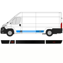 Sānu joslu komplekts priekš Peugeot Boxer 2018- / Kreisā / 14423