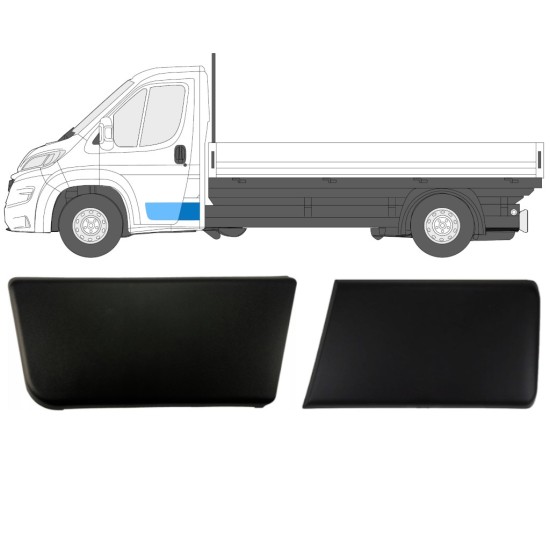 Sānu joslu komplekts vienvietīgai kabīnei priekš Fiat Ducato 2018- / Kreisā / Viena kabīne / 14809 Sānu joslu komplekts vienvietīgai kabīnei priekš Fiat Ducato 2018- / Kreisā / Viena kabīne / 14809