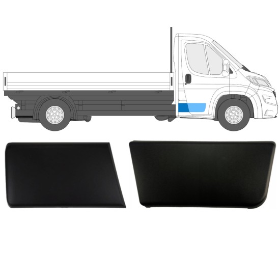 Sānu joslu komplekts vienvietīgai kabīnei priekš Fiat Ducato 2018- / Labā / Viena kabīne / 14808