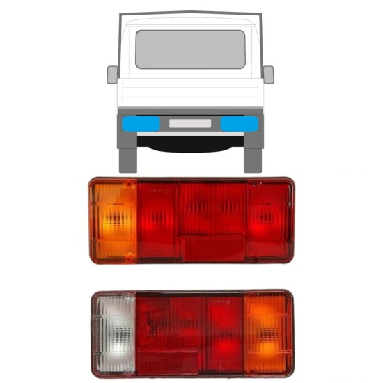 Aizmugurējais lukturis priekš Fiat Ducato 1994-2002 / Kreisais+Labais / Komplekts 9757