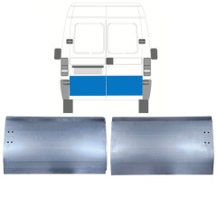 Aizmugurējo durvju panelis priekš Peugeot Boxer 1994-2006 / Kreisais+Labais / Komplekts 14046