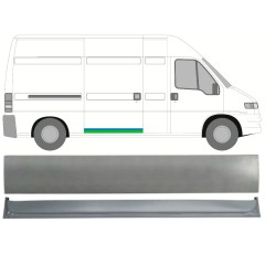 Bīdāmo durvju iekšējā un ārējā daļa priekš Fiat Ducato 1994-2006 / Labā / Komplekts 16161