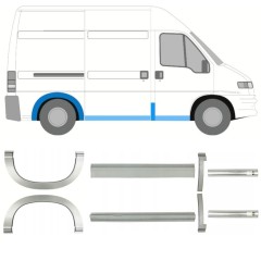 Slieksnis + aizmugurējā spārna daļa priekš Fiat Ducato 1994-2006 / Komplekts 11516